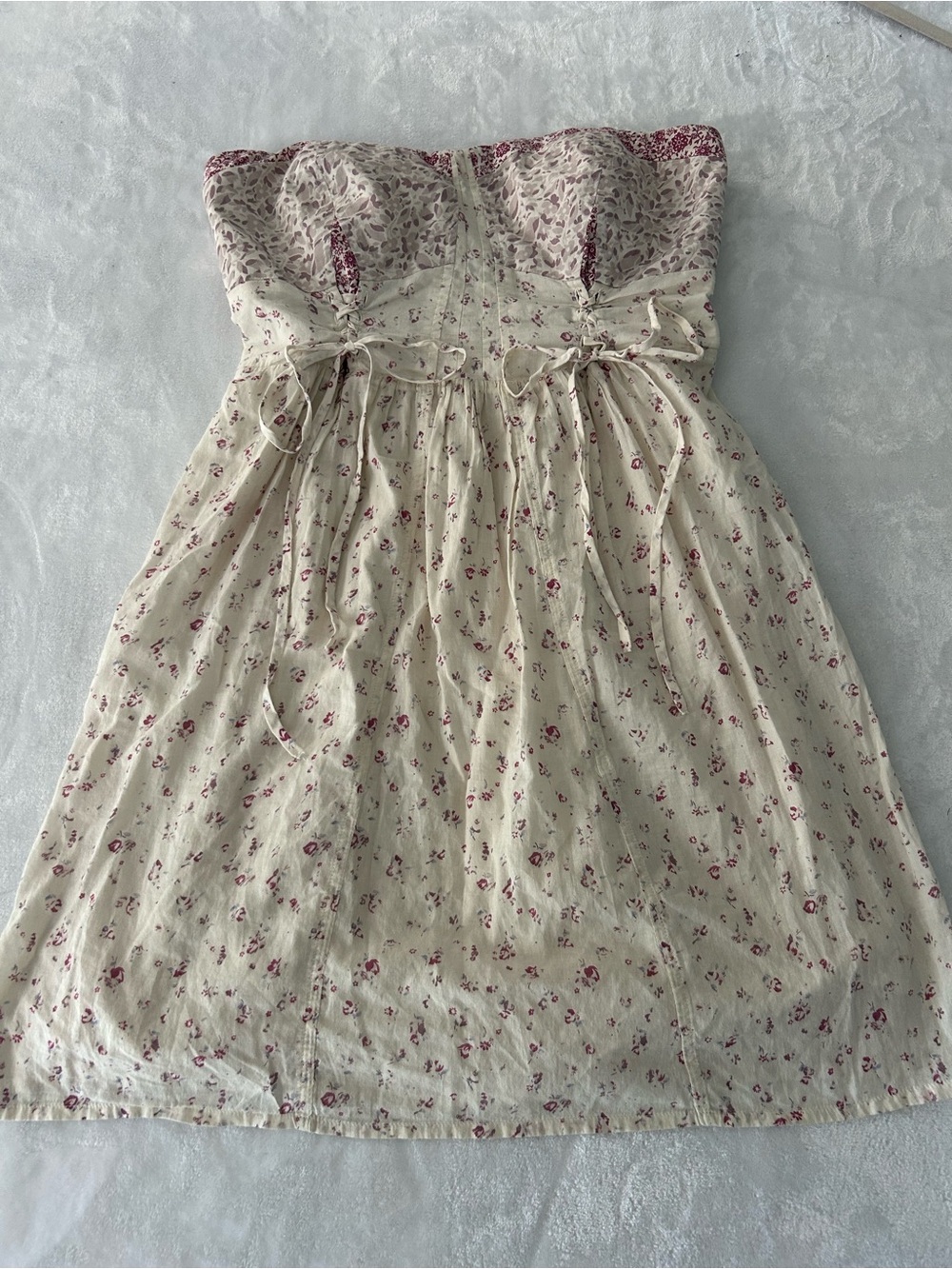 American Eagle Outfitters Floral Strapless Smocked Dress Women’s 14